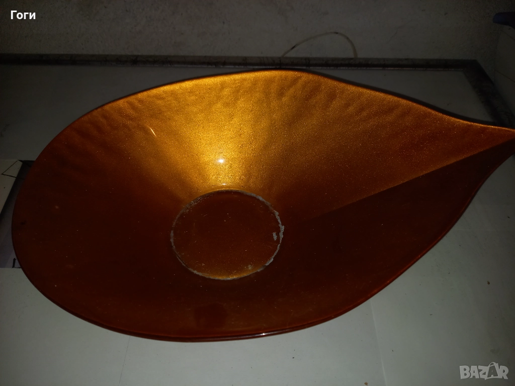 Стъклена фруктиера уникален модел, снимка 1