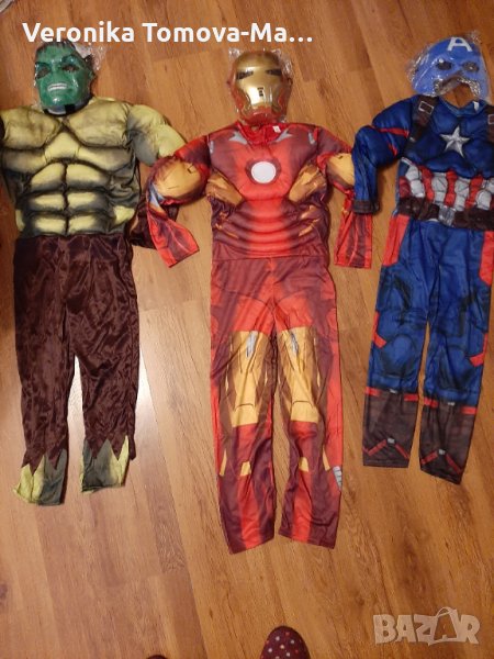 Костюми с мускули на Хълк,Железния човек и Капитан Америка , снимка 1