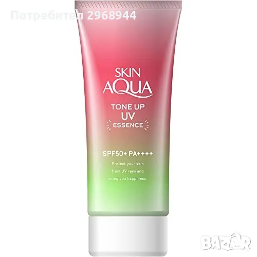 Слънцезащитен крем, Skin Aqua Tone Up UV Essence, spf50+, японска
, снимка 1