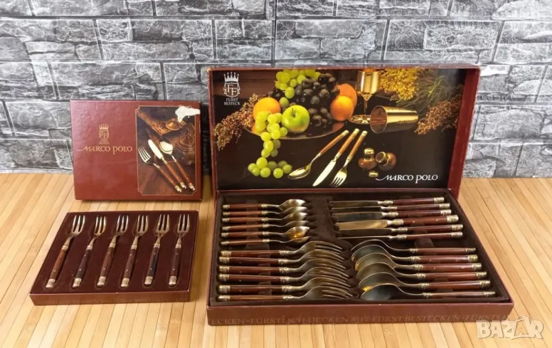 Комплект стари немски прибори – Fürst Besteck "Marco Polo", снимка 1