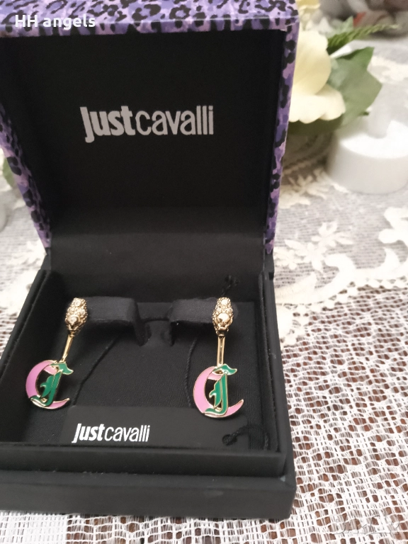 just cavalli нови цветни обеци , снимка 1