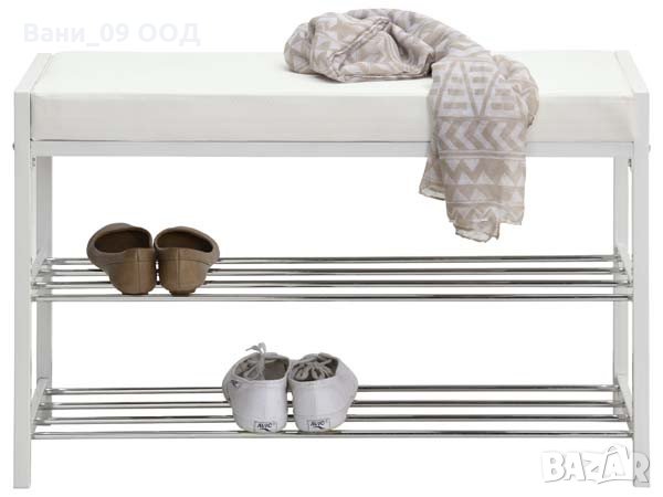 Намаление! Поставка за обувки с пейка от еко кожа, снимка 1