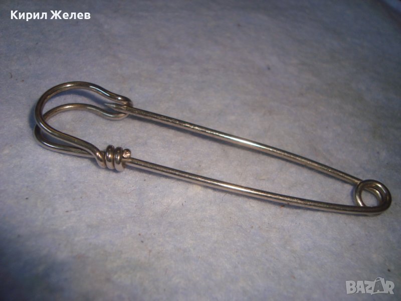 СРЕБРИСТА ВИНТИДЖ ФИБУЛА АРТ - ИГЛА СТИЛЕН КЛАСИЧЕСКИ НАКИТ 30011, снимка 1