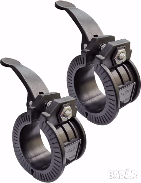 Нови качествени обезопасителни скоби/втулки за дъмбел/лост ф50, Регулируеми, снимка 1