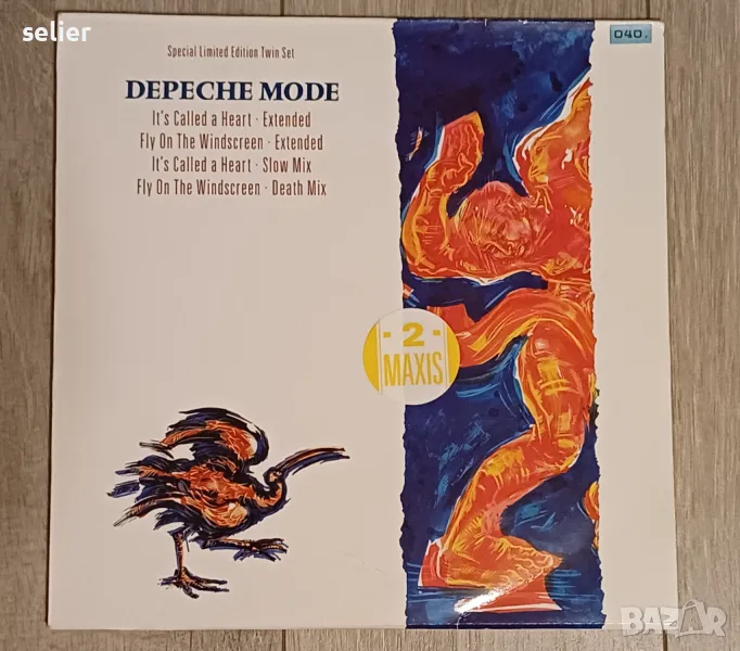 Depeche Mode ‎– It's Called A Heart / Fly On The Windscreen Maxi Single 12 Двойно макси-2 плочи 2 x , снимка 1