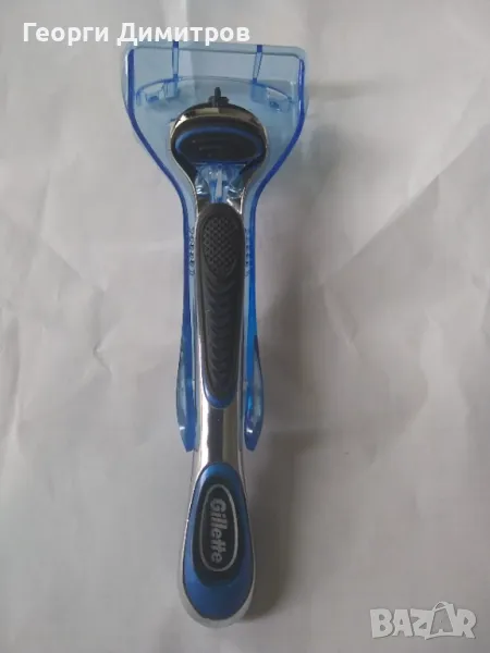 Дръжка за самобръсначка Gillette Fusion ProGlide с поставка, снимка 1