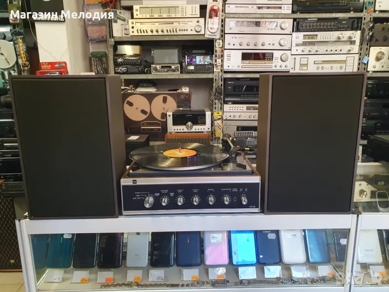 💽📻📀🎶 Грамофон DUAL HS 39 с оригиналните му тонколони. В отлично техническо и визуално състояние., снимка 1