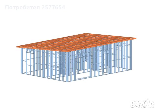 Преместваема къща,Бунгало,Модулни - 48м² - 8м х 6м, снимка 1 - Строителни материали - 44256119