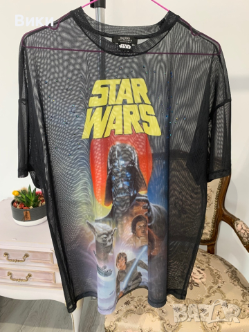 Тениска на Star Wars в размер S, но е подходяща и за М и L, снимка 2 - Тениски - 44607325