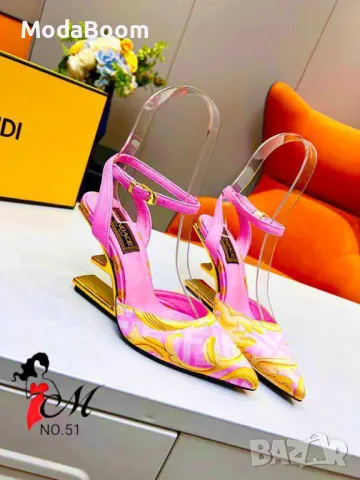 Fendi дамски обувки на ток Различни цветове , снимка 7 - Дамски елегантни обувки - 48948838