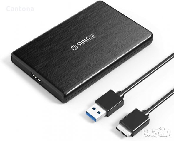 ORICO кутия за 2.5 "SATA SSD, HDD, USB 3.0 към SATA адаптер, UASP ускорение, снимка 1 - Други - 34873681