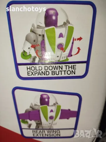 Баз /Бъз Лайтъриър / BUZZ и кучето Слинки /BUZZ TOY STORY/-4, 26см., снимка 5 - Фигурки - 38957733