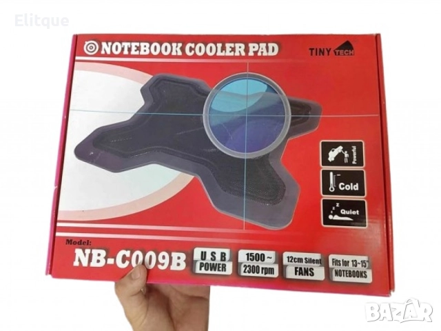 Охладител за лаптоп – Мощно охлаждане с безшумен вентилатор и RGB ефект, снимка 4 - Други стоки за дома - 52630442