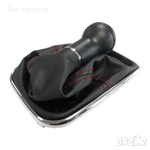 Топка за скоростен лост с маншон съвместима с VW Golf  Bora с 6 скорости - червен конец, снимка 2 - Аксесоари и консумативи - 48700468