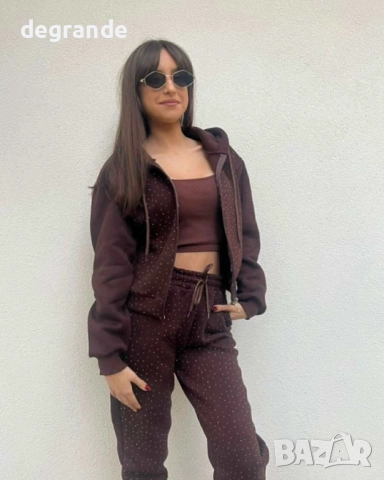 Ватиран дамски екип с Камъчета  С М Л размер  , снимка 6 - Спортни екипи - 52573814