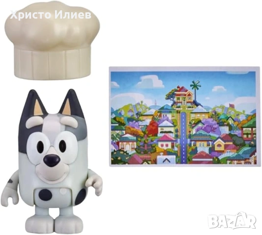 Bluey Блуи комплект фигурка с аксесоари Мъфин с шапка готвач Muffin