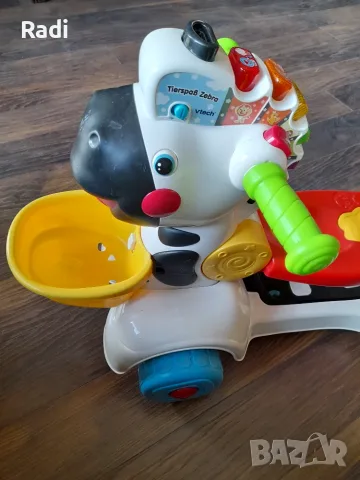 Детска музикална проходилка и тротинетка 3 в 1 VTech Tierspaß Zebra (или VTech 3-in-1 Zebra Scooter), снимка 3 - Скутери и тротинетки - 56232787