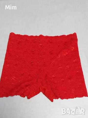 М Червени дантелени панталонки/ боксер/, снимка 4 - Бельо - 52933725
