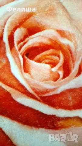Разкошен Акцентен Килим 80х80 с Удивителна Дизайнерска Роза , снимка 7 - Килими - 50309033