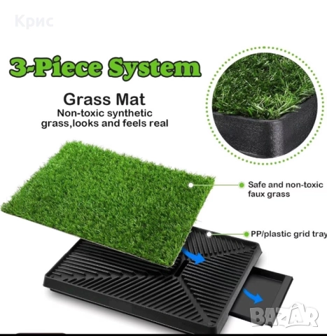 Кучешка тоалетна с изкуствена трева., снимка 7 - За кучета - 52556579