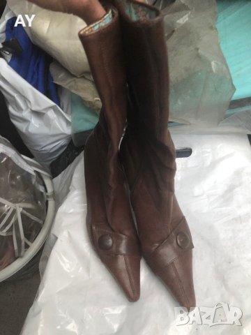 Дамски ботуши естествена кожа River Island