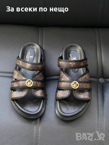 Louis Vuitton Дамски Чехли Луис Витон Код E555, снимка 2 - Чехли - 50824628