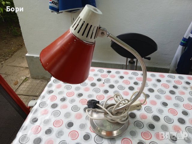 Стара настолна нощна лампа, снимка 2 - Настолни лампи - 37632030