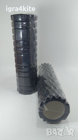 Големи класически фоумролер 45x14 ЧЕРЕН ЦВЯТ 2 МОДЕЛА Foam roller, снимка 3 - Йога - 40765055