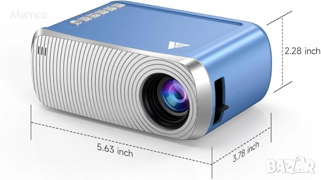 Мини проектор с WiFi и Bluetooth, преносим мини проектор за iPhone, външни филмови проектори, поддър, снимка 2 - Плейъри, домашно кино, прожектори - 52922422