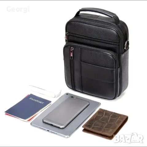 Дизайнерска и Стилна Мъжка ежедневна чанта в Промоция* /Естествена телешка кожа!, снимка 5 - Чанти - 49348711