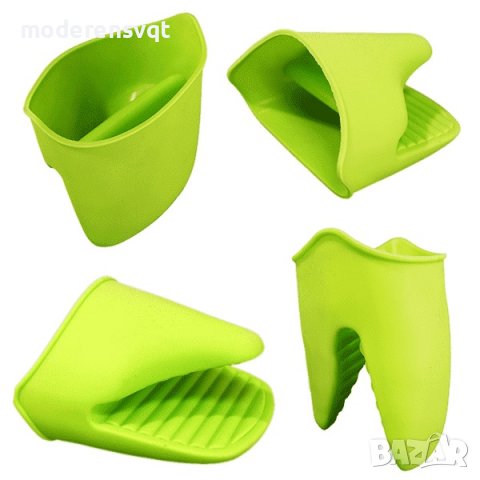 Силиконови ръкохватки наребрени за горещо 2бр комплект, снимка 2 - Аксесоари за кухня - 37344765