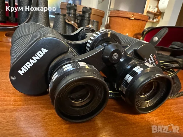 Продавам Бинокъл MIRANDA 10x50 Coated Optics Vide Angle 122mts at 1000mts в добро състояние , снимка 4 - Антикварни и старинни предмети - 55961569