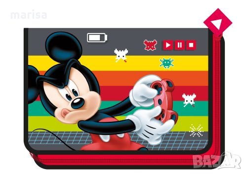 Ученически несесер Mickey Mouse, зареден, за момче, 1 цип, 609546 Код: 095460, снимка 1 - Ученически пособия, канцеларски материали - 29234365