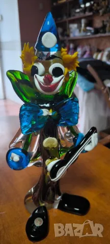 Мурано Murano клоун с китара, снимка 5 - Антикварни и старинни предмети - 48813341