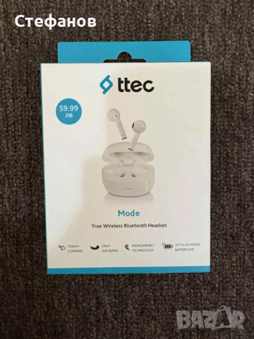 Нови слушалки ttec Mode,неотварян кутия 