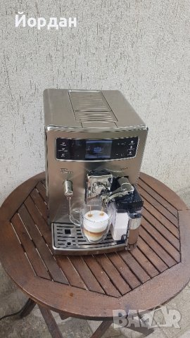 Кафемашина робот Saeco Xelsis Inox БГ меню, тъч скрийн, изцяло обслужена!, снимка 5 - Кафемашини - 42093560
