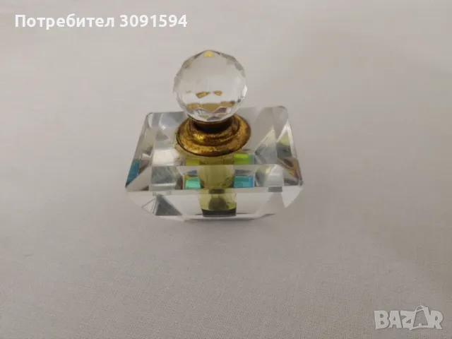 Старо  колекционерско кристално шише за парфюм , снимка 14 - Антикварни и старинни предмети - 49708319