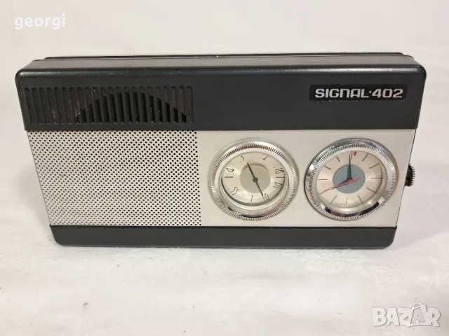 ретро съветско радио транзистор Signal tento 402 , снимка 7 - Радиокасетофони, транзистори - 47959618