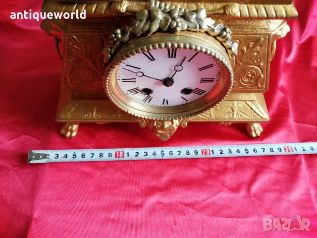 Красив Стар Френски БАРОКОВ Каминен Часовник, снимка 9 - Антикварни и старинни предмети - 34244633