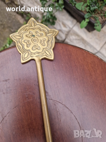 Английска антикварна бронзова обувалка , снимка 4 - Антикварни и старинни предмети - 52270118