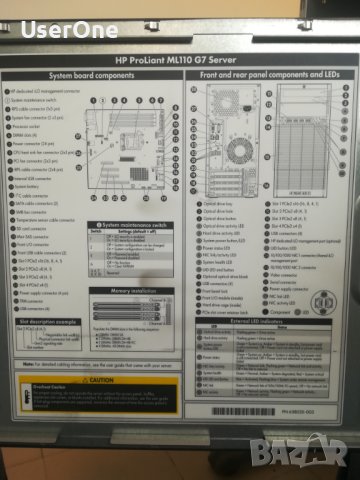 Продавам сървър HP Proliant ML110 G7, снимка 4 - Работни компютри - 40744477