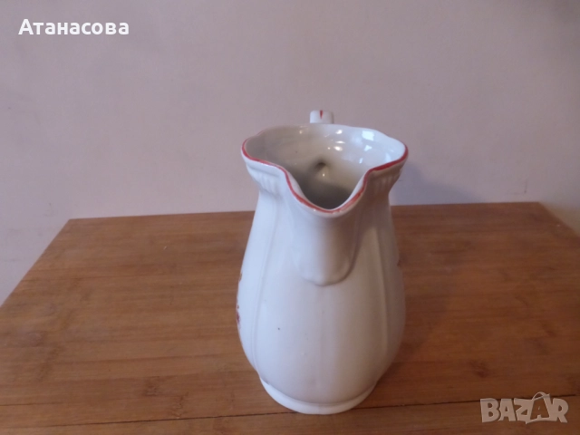 Кана български порцелан Коста Йорданов Видин 1960 г 5, снимка 4 - Аксесоари за кухня - 52678587