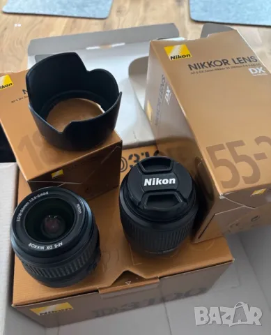 Фотоапарат Nikon D3100 DSLR с два обектива (двойно зумов кит) – в отлично състояние, снимка 4 - Фотоапарати - 49106699