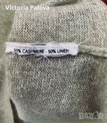 Разкошна блуза/пуловер кашмир 50% и лен50%, снимка 6 - Блузи с дълъг ръкав и пуловери - 39314272