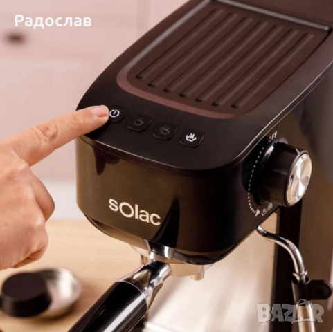 Кафемашина Solac Taste Slim – 20 бара, Thermoblock, 1.4L, пара и капучино, 1350W, снимка 2 - Кафемашини - 52861542