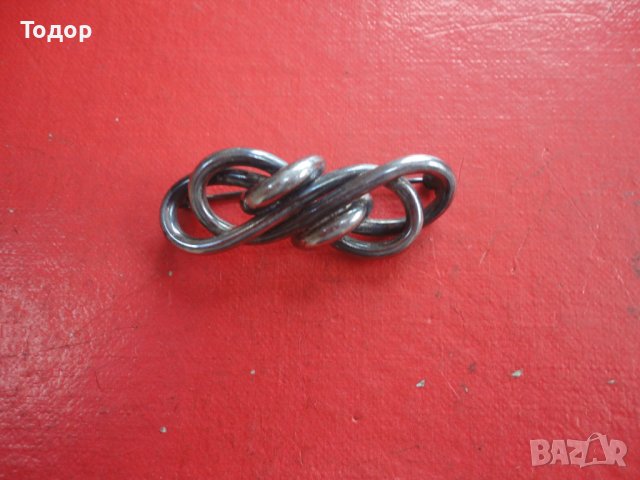 Невероятна сребърна брошка  Арт Деко 835 