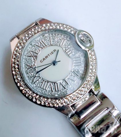 Луксозен дамски ръчен часовник CARTIER. Часовник подарък за жена. Ръчен водоустойчив часовник., снимка 5 - Дамски - 31096005