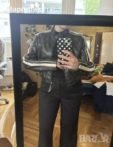 Кожено яке, Bershka , снимка 3 - Якета - 56328768