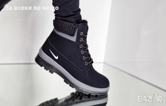 Nike Дамски Зимни Меки И Топли Боти С Пух Найк - Налични Различни Цветове Код P1789, снимка 3 - Дамски боти - 53001807