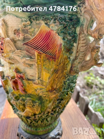 продавам ръчно изработена релефна ваза, снимка 12 - Антикварни и старинни предмети - 54061347